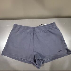 Aritzia Sweatfleece Perfect Micro Short in Navy